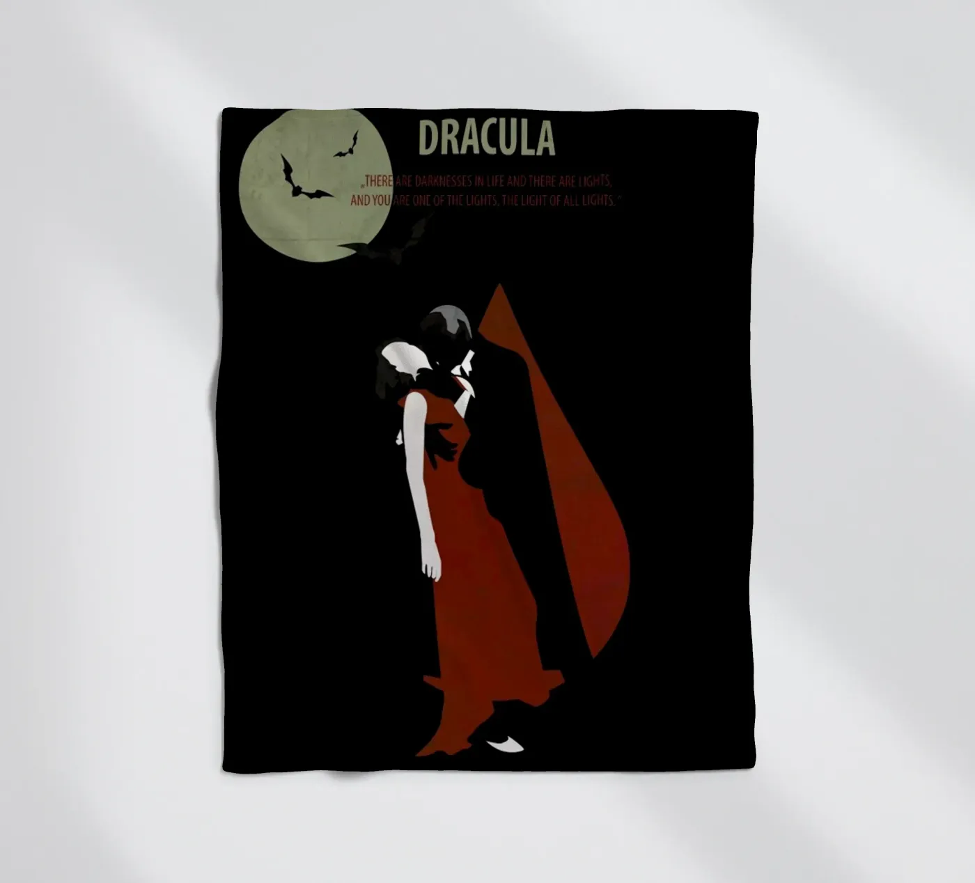 Dracula fleece blanket by Fräulein Fisher