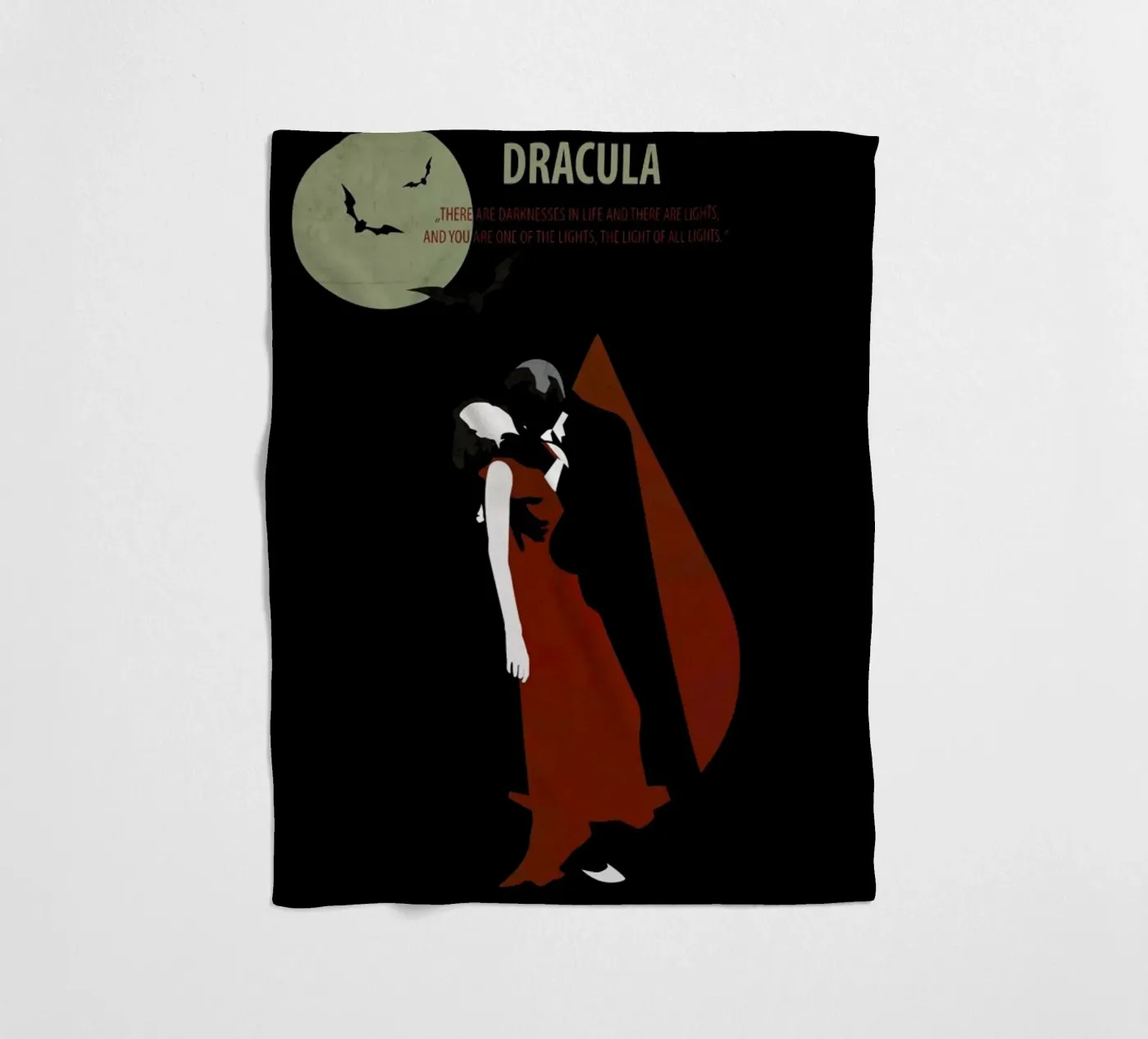 Dracula fleece blanket by Fräulein Fisher
