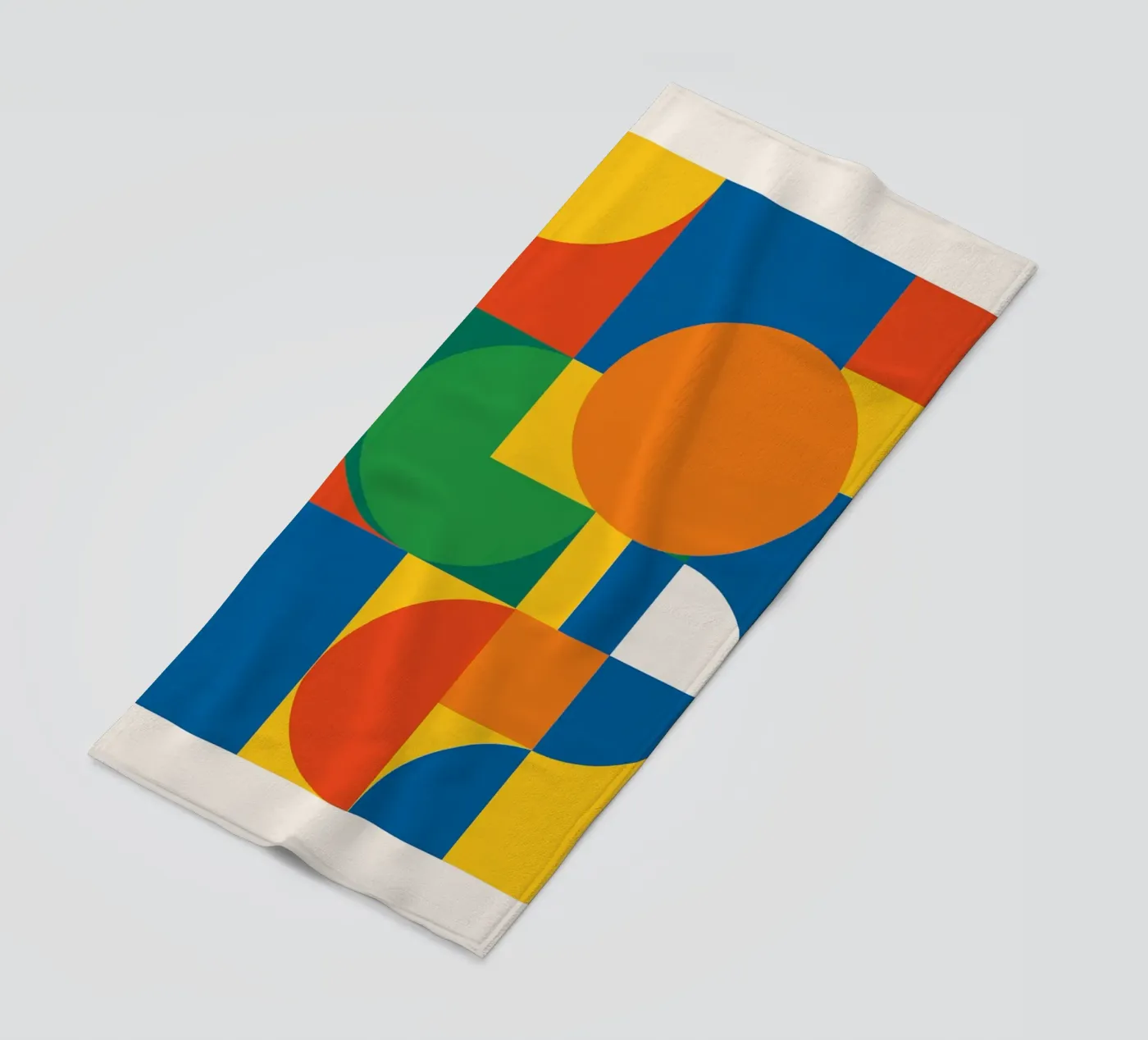 Meetkunde strandhanddoek van Studio M