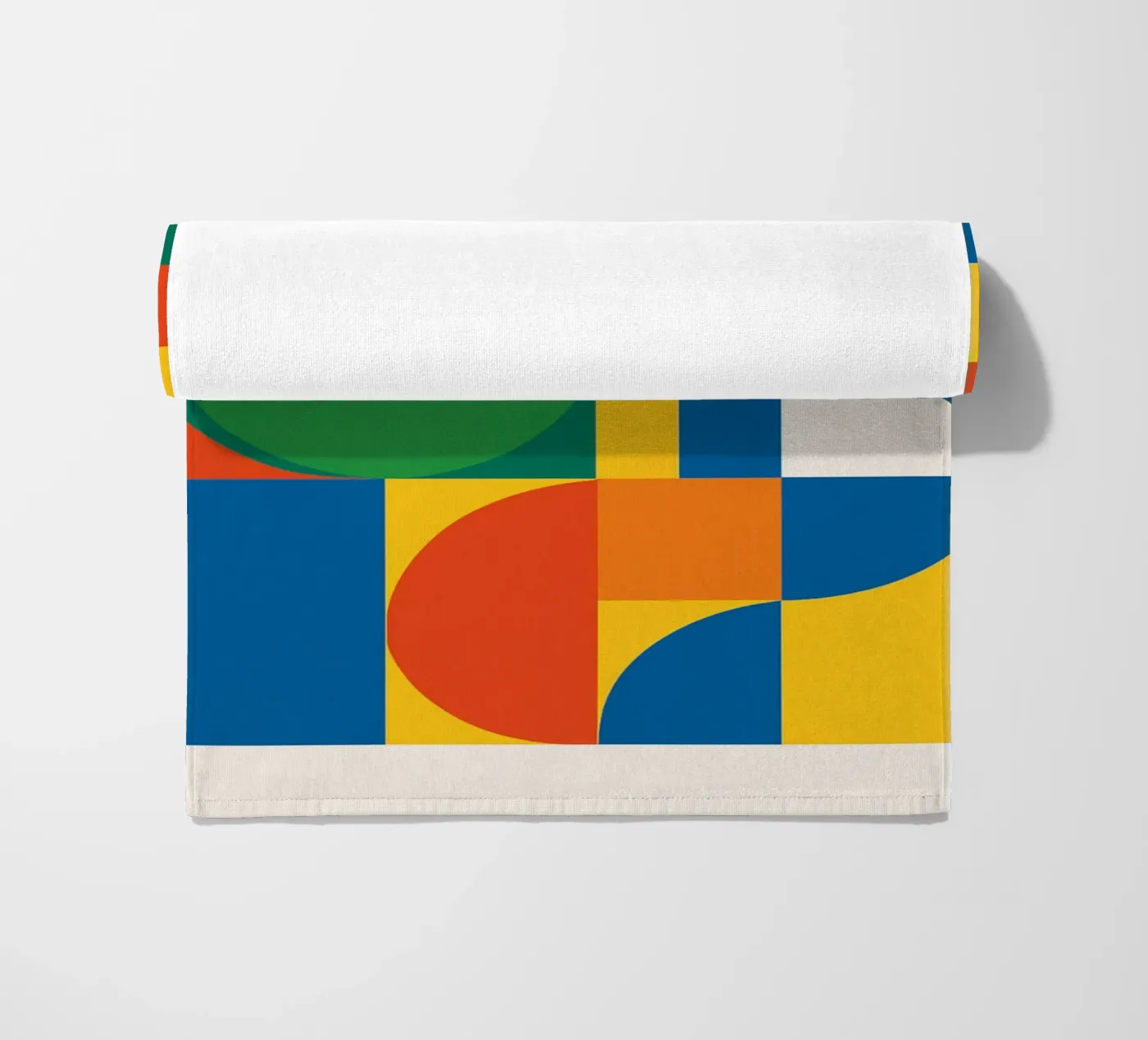 Meetkunde strandhanddoek van Studio M