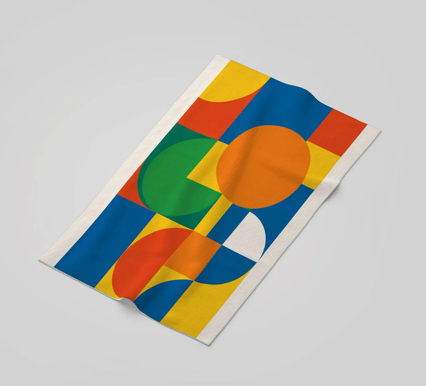 Meetkunde strandhanddoek van Studio M