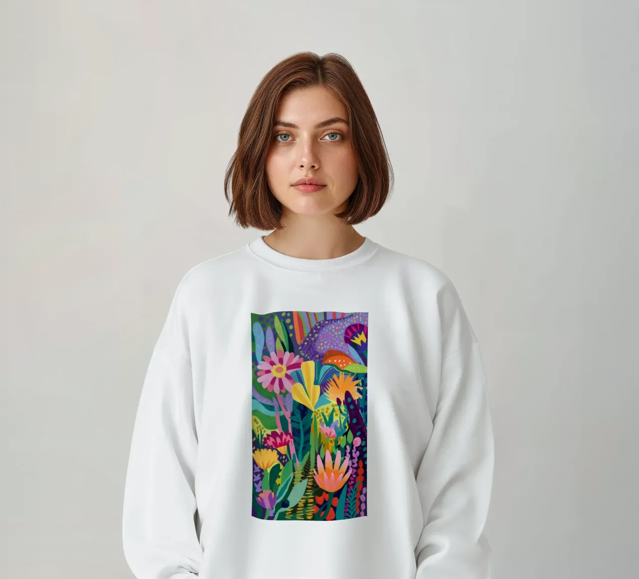 Sinfonia della giungla di fiori felpa da Zep Layers