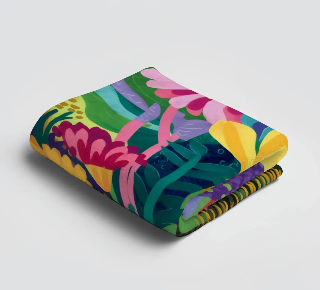 Bloesem Jungle Symfonie badhanddoek van Zep Layers