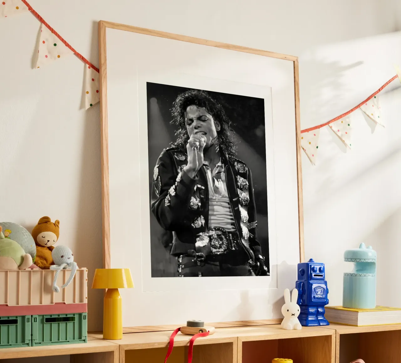 Best Song Concert Michael Jackson poster with wooden frame by wernoka