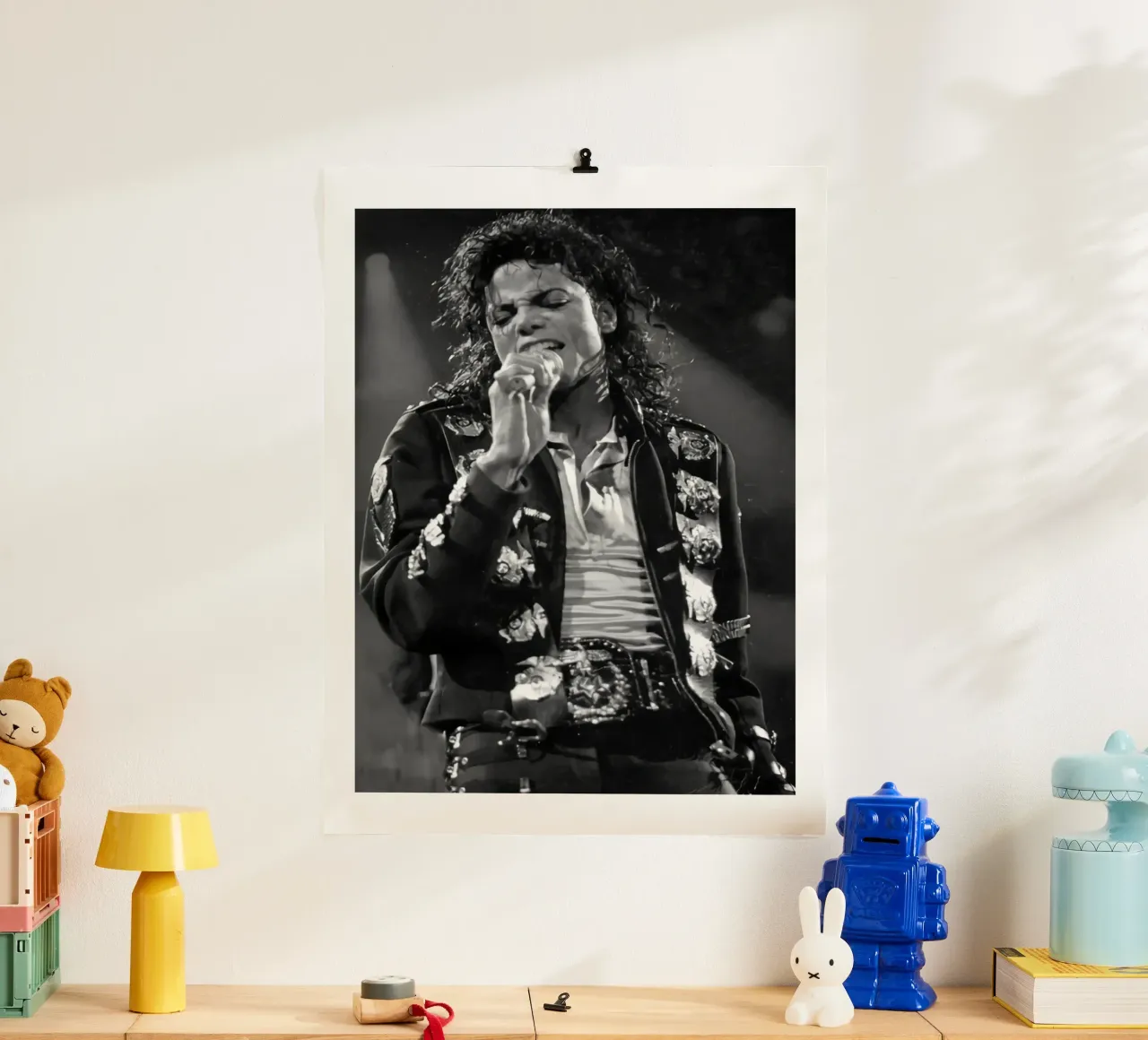 Best Song Concert Michael Jackson poster with wooden frame by wernoka