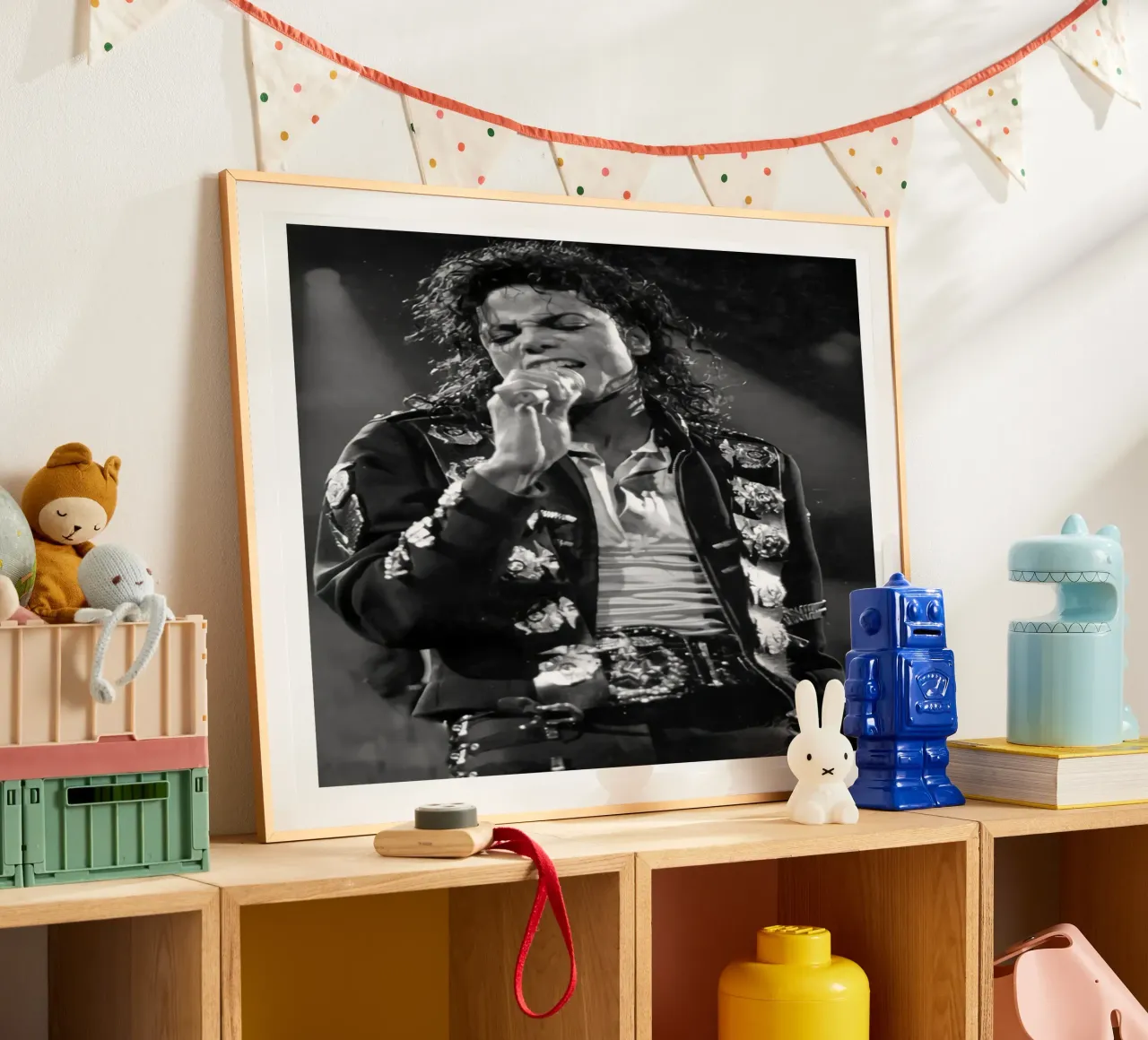Best Song Concert Michael Jackson poster with wooden frame by wernoka