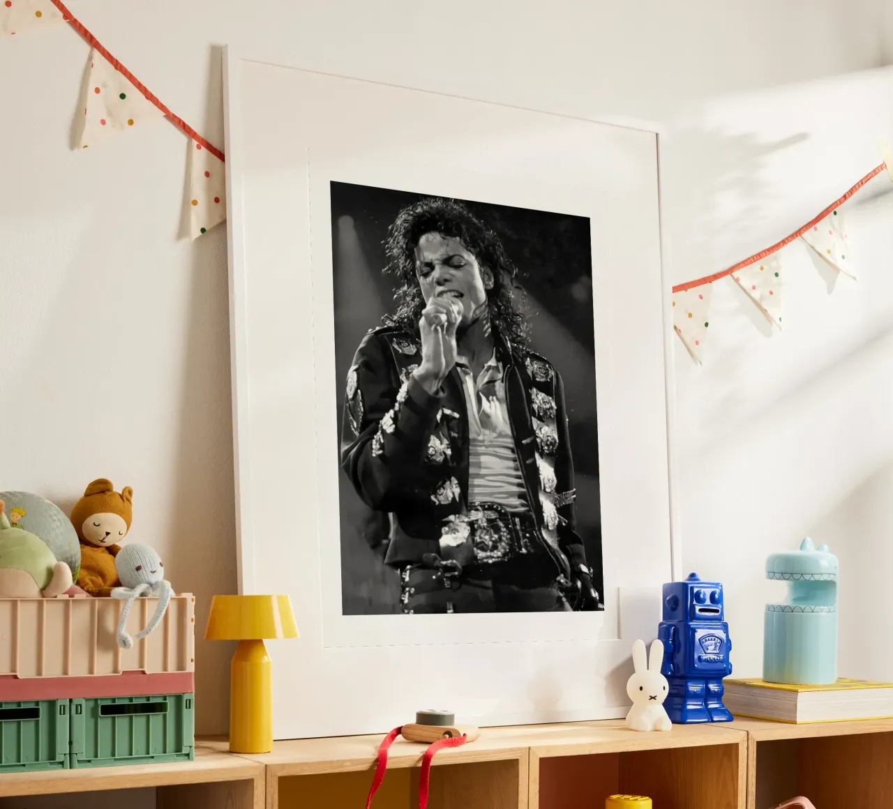 Best Song Concert Michael Jackson poster with wooden frame by wernoka