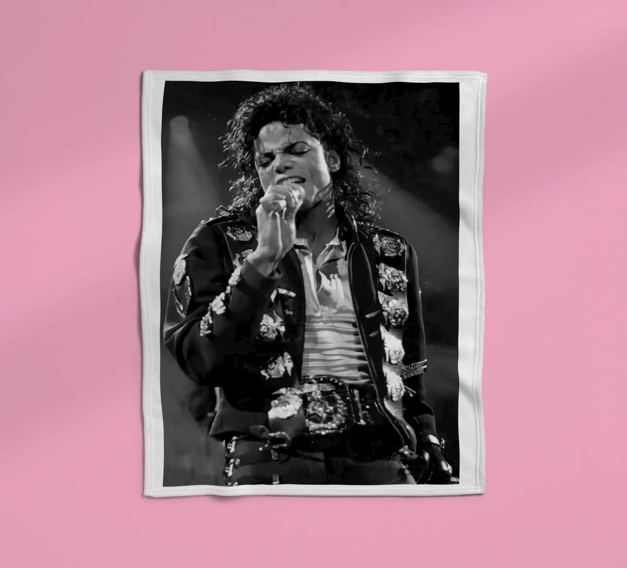 Best Song Concert Michael Jackson fleece blanket by wernoka