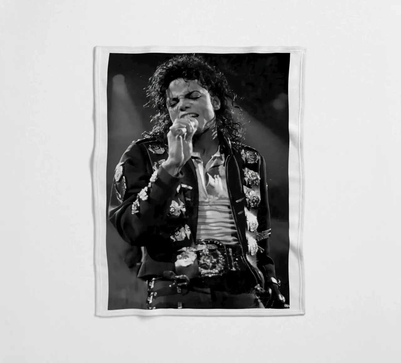 Best Song Concert Michael Jackson fleece blanket by wernoka