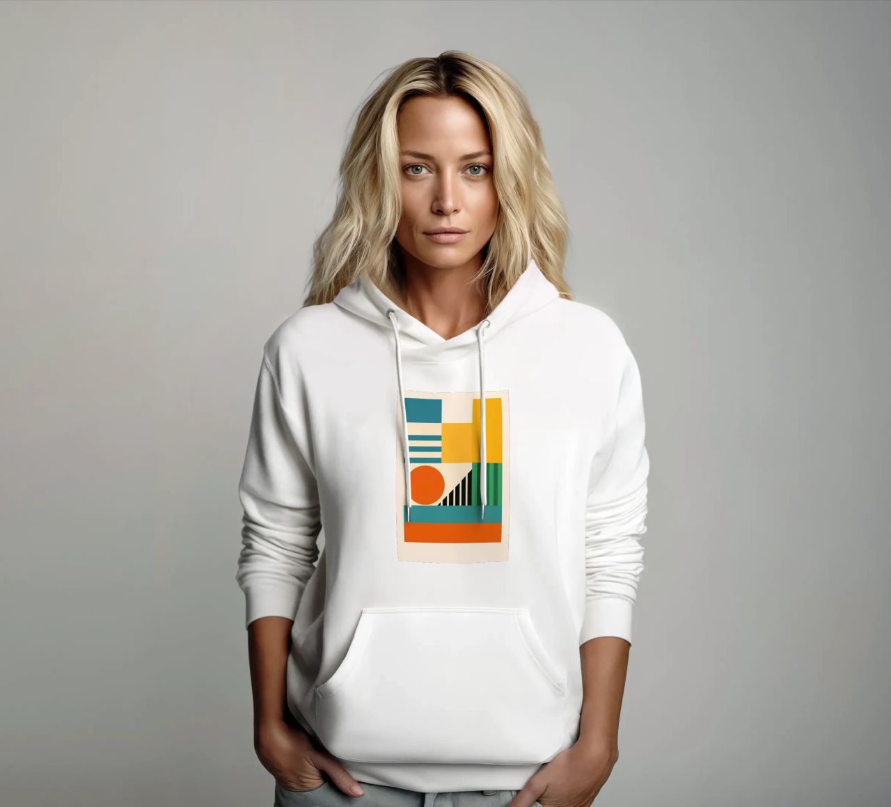 Create - Bauhausstil No.2 felpa con cappuccio da Studio M