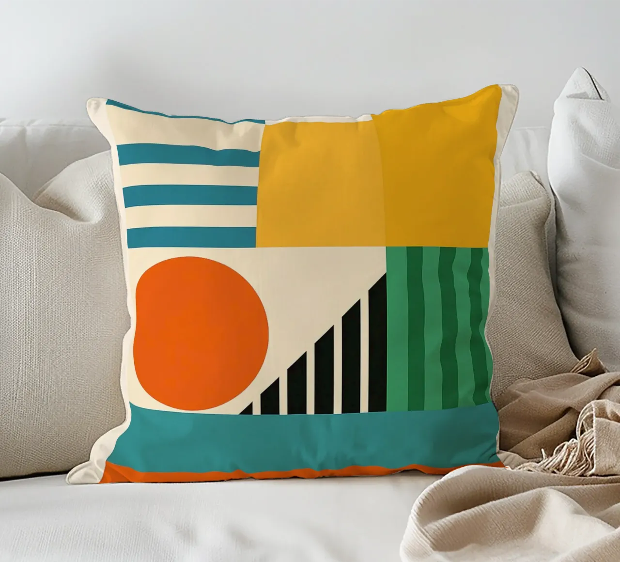 Create - Bauhausstil No.2 cuscino da Studio M