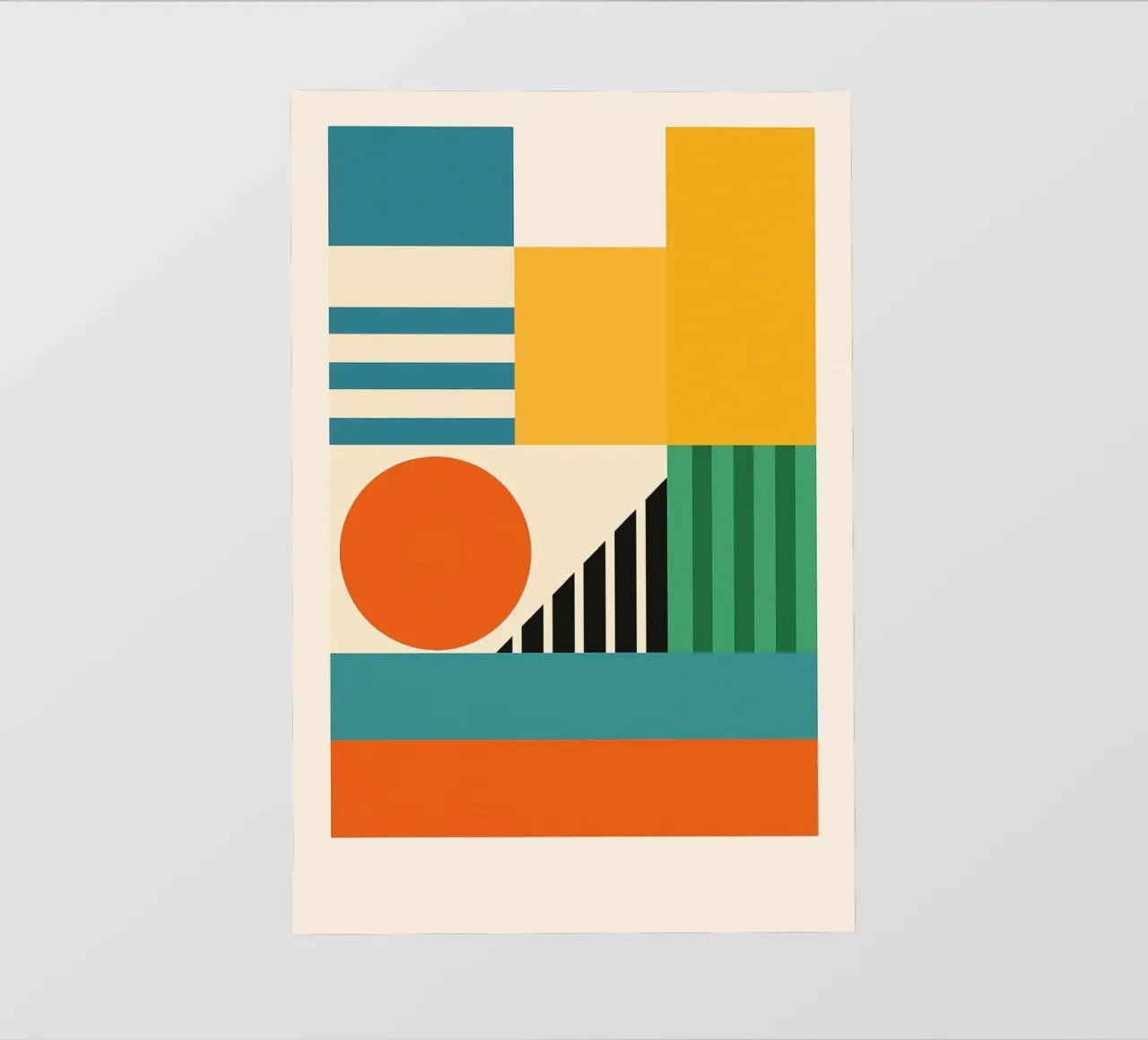 Create - Bauhausstil No.2 PVC Plane von Studio M