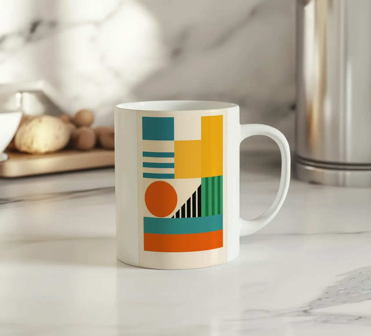Create - Bauhausstil No.2 ceramic mug by Studio M