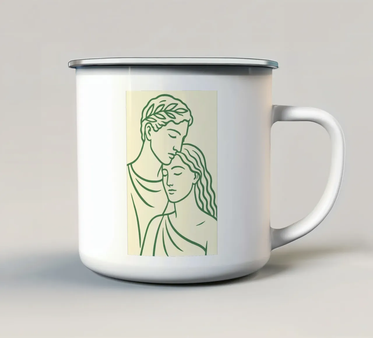Loving Couple tazza in smalto da treechild