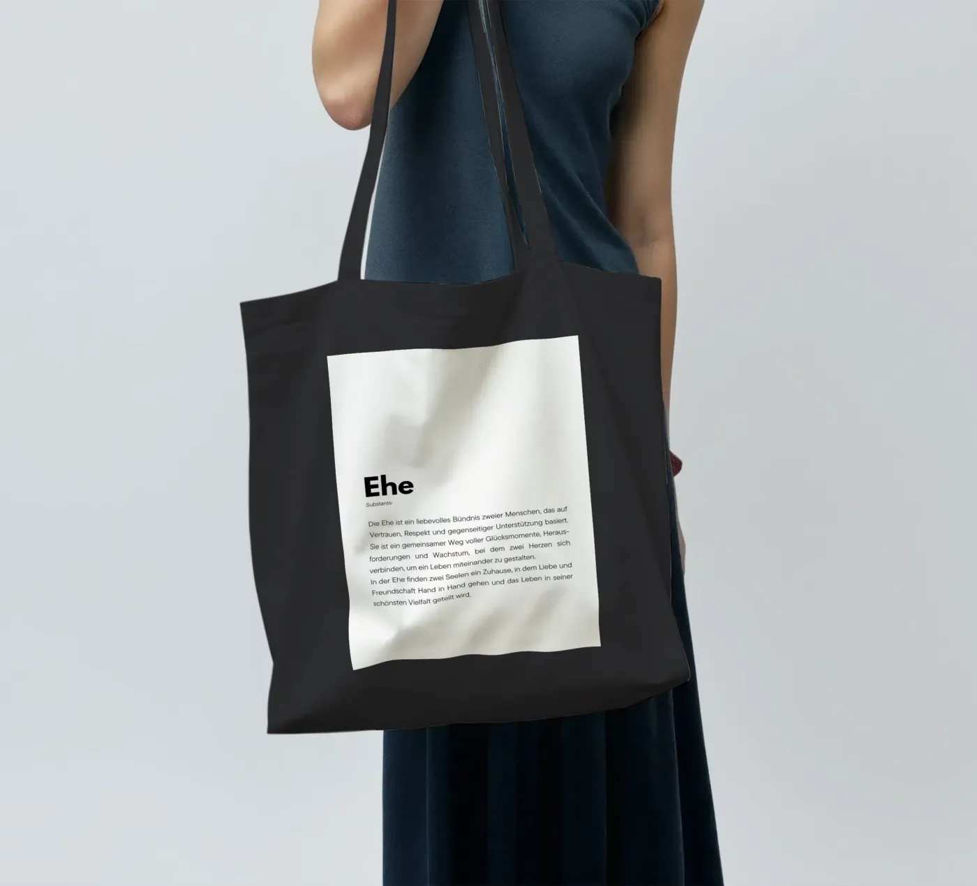 Definition Ehe tote bag by DigiWunderwerk