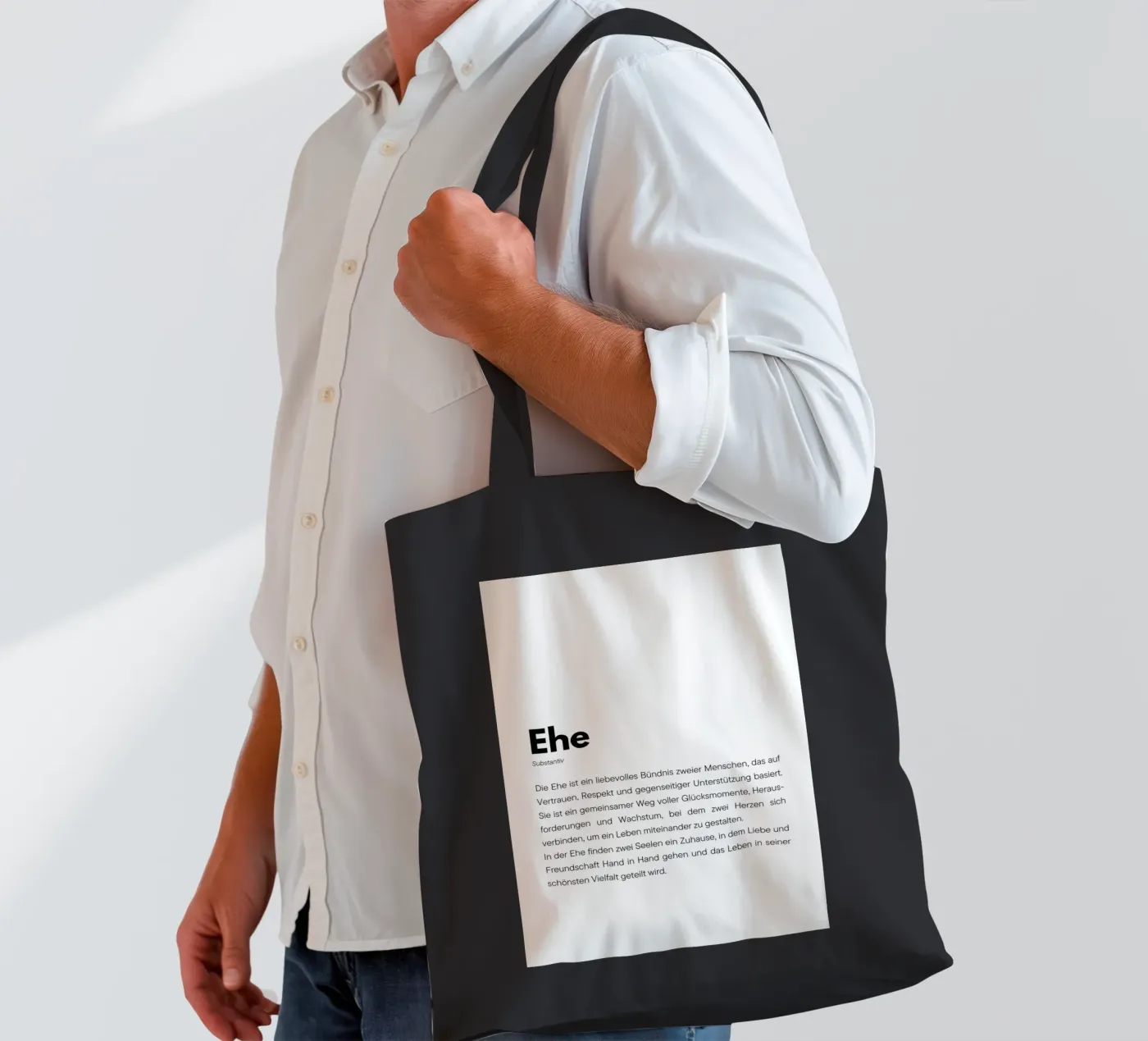 Definition Ehe tote bag by DigiWunderwerk