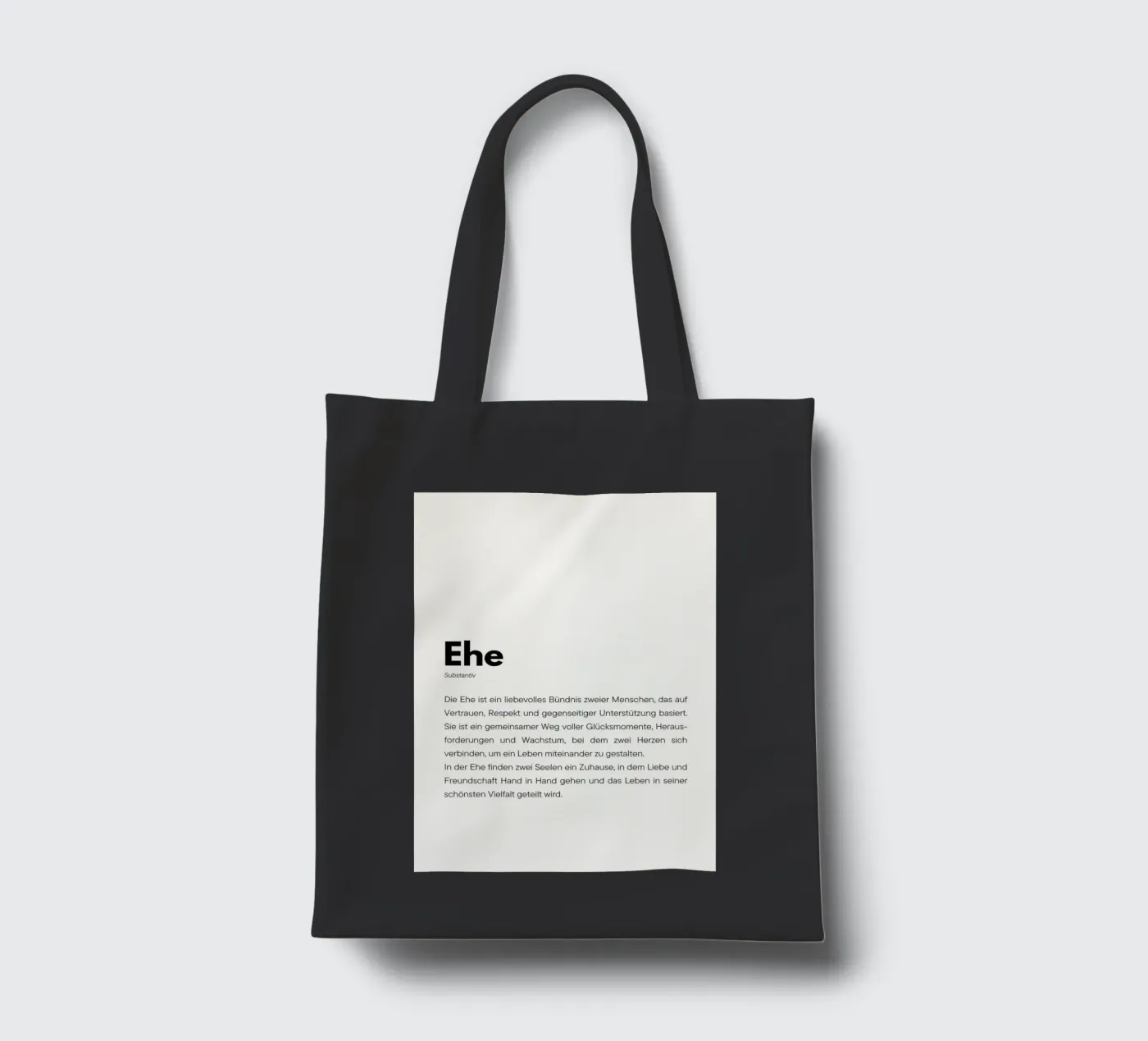 Definition Ehe tote bag by DigiWunderwerk