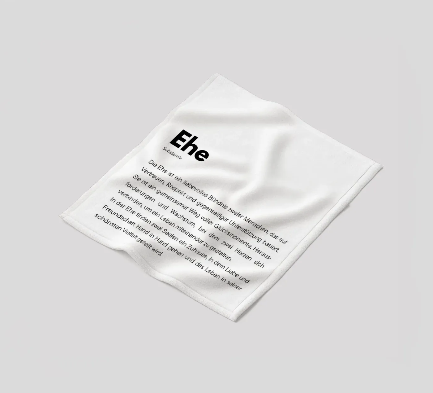 Definition Ehe fleece blanket by DigiWunderwerk