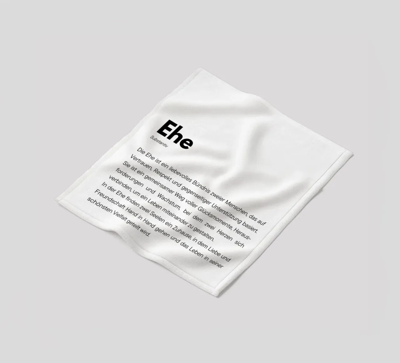 Definition Ehe Fleecedecke von DigiWunderwerk