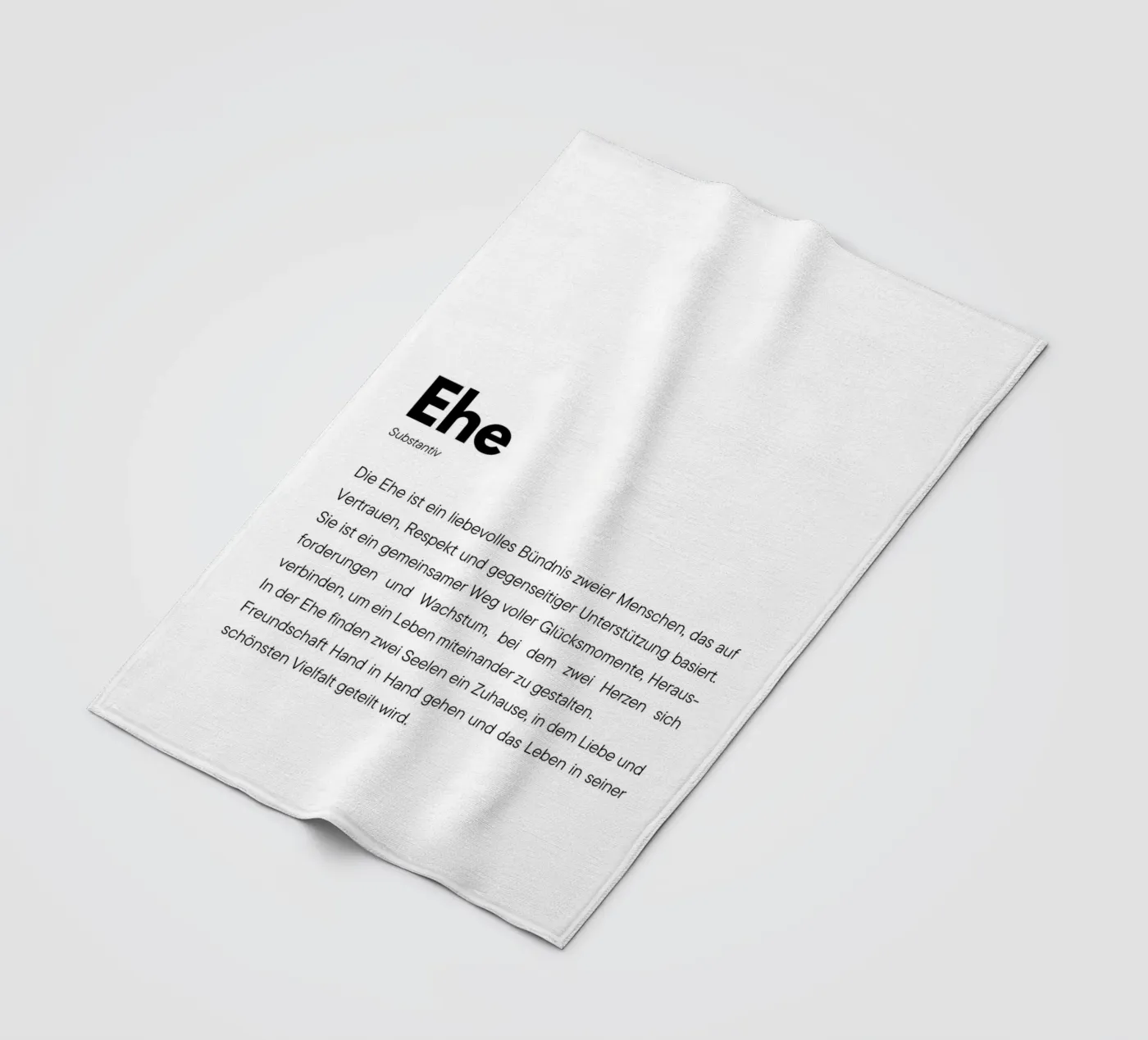 Definition Ehe fleece blanket by DigiWunderwerk