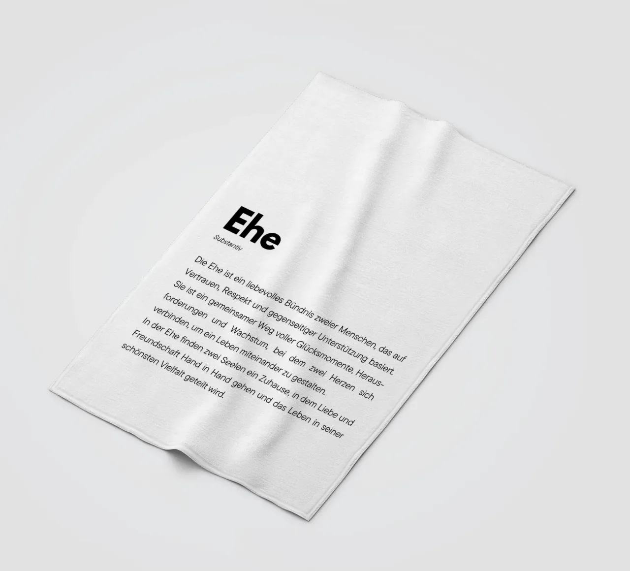 Definition Ehe Fleecedecke von DigiWunderwerk