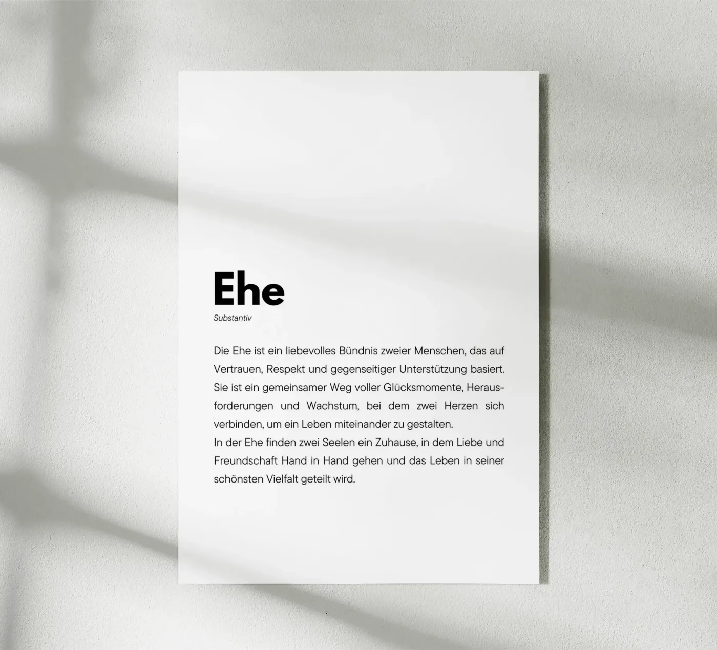 Definition Ehe plexiglass da DigiWunderwerk