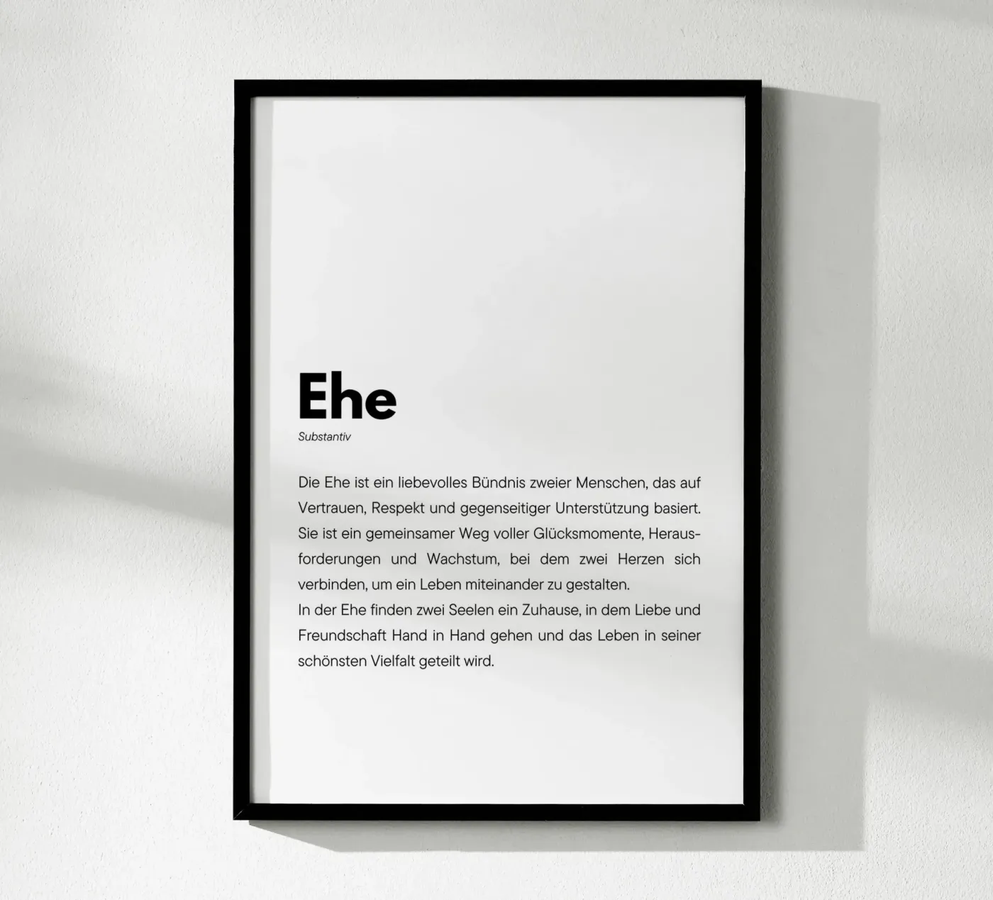 Definition Ehe poster by DigiWunderwerk