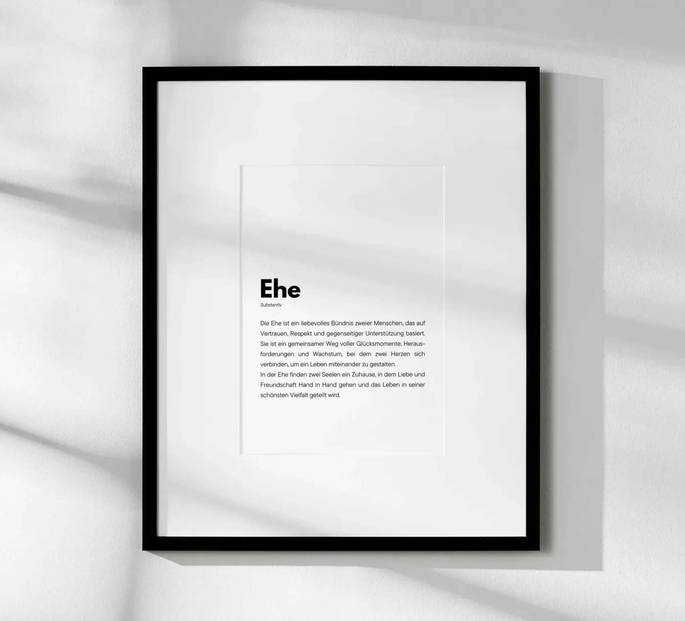 Definition Ehe poster by DigiWunderwerk