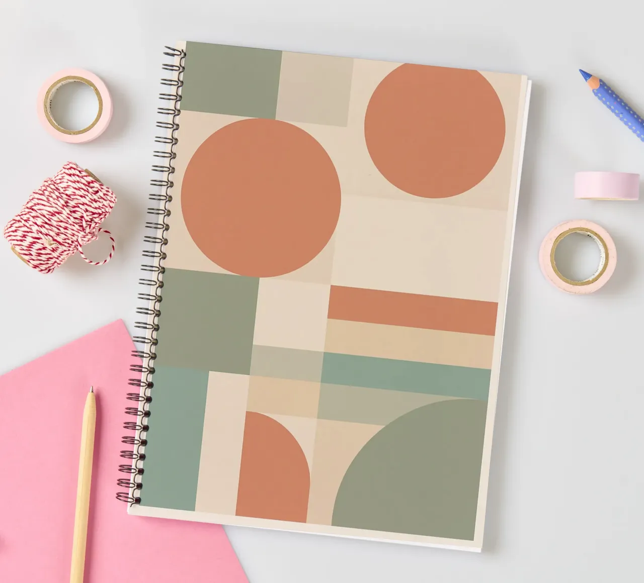 Geometrie No. 2 spiral notebook by Studio M