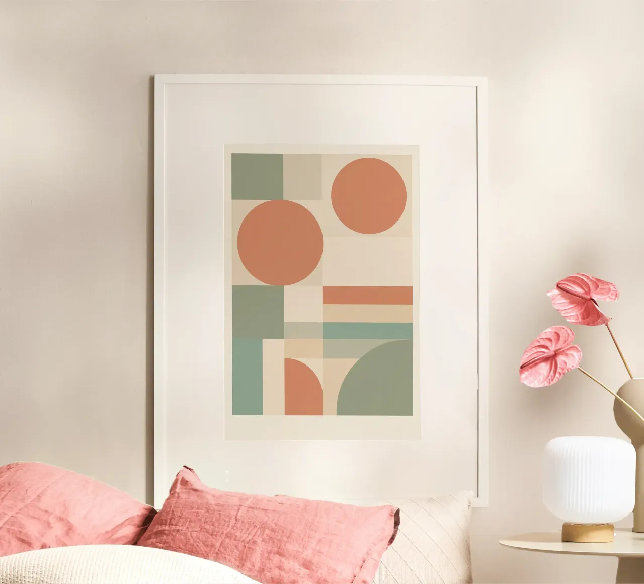 Geometria n. 2 poster con telaio in plastica da Studio M