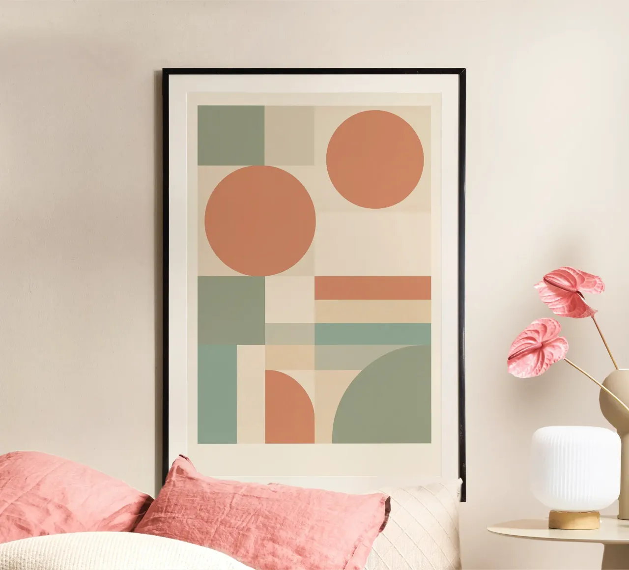 Geometria n. 2 poster con telaio in plastica da Studio M