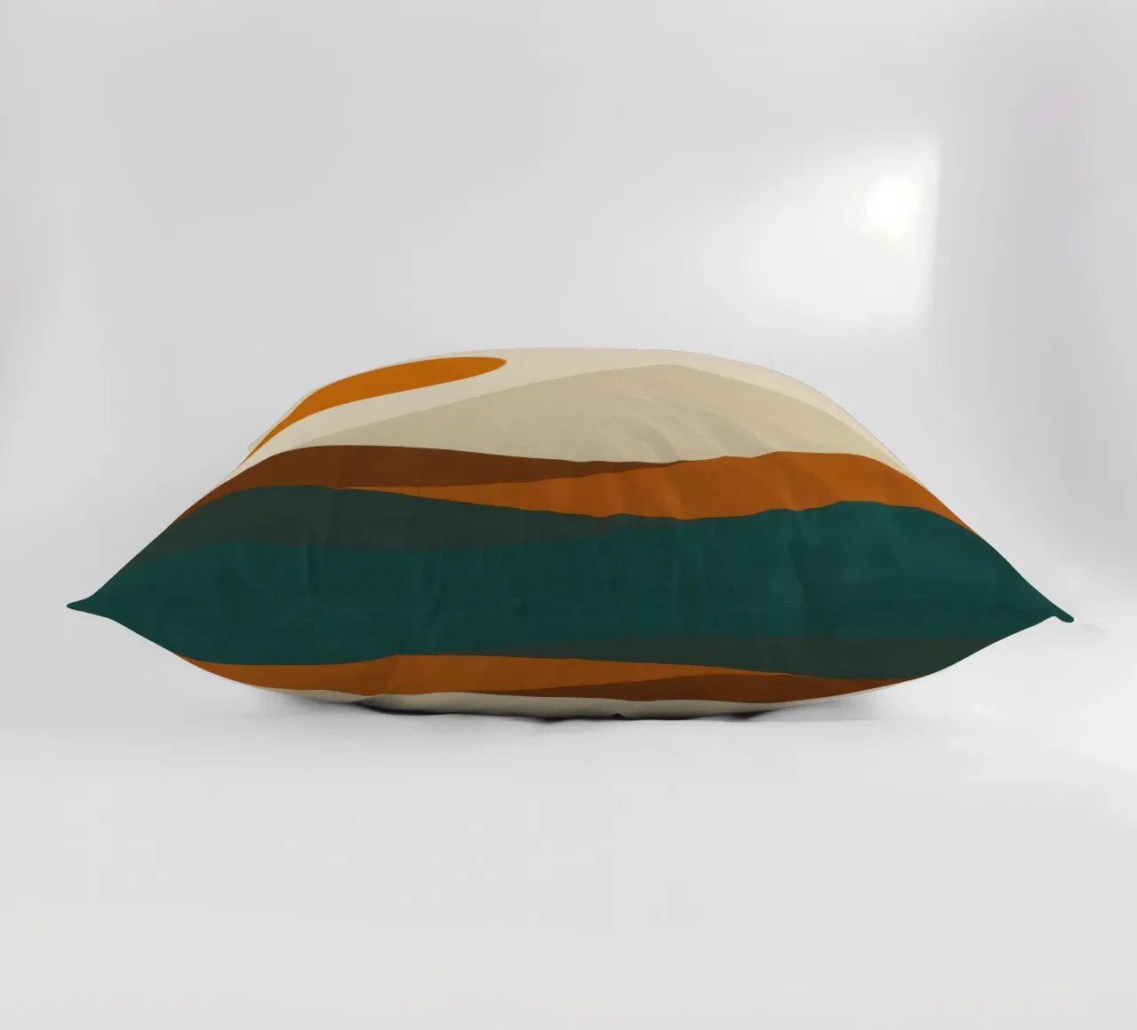 Monte Fuji - L'equilibrio giapponese nella terra bruciata cuscino da Affiches Soleil & Déco Lumineuse – Sunny