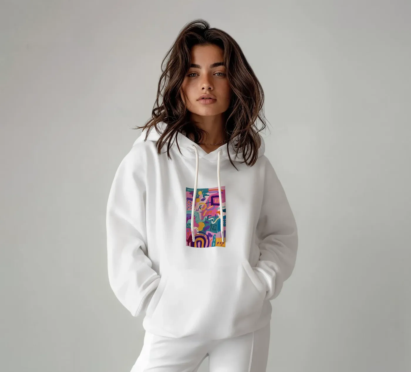 Rhythmic Color Code hoodie van Zep Layers