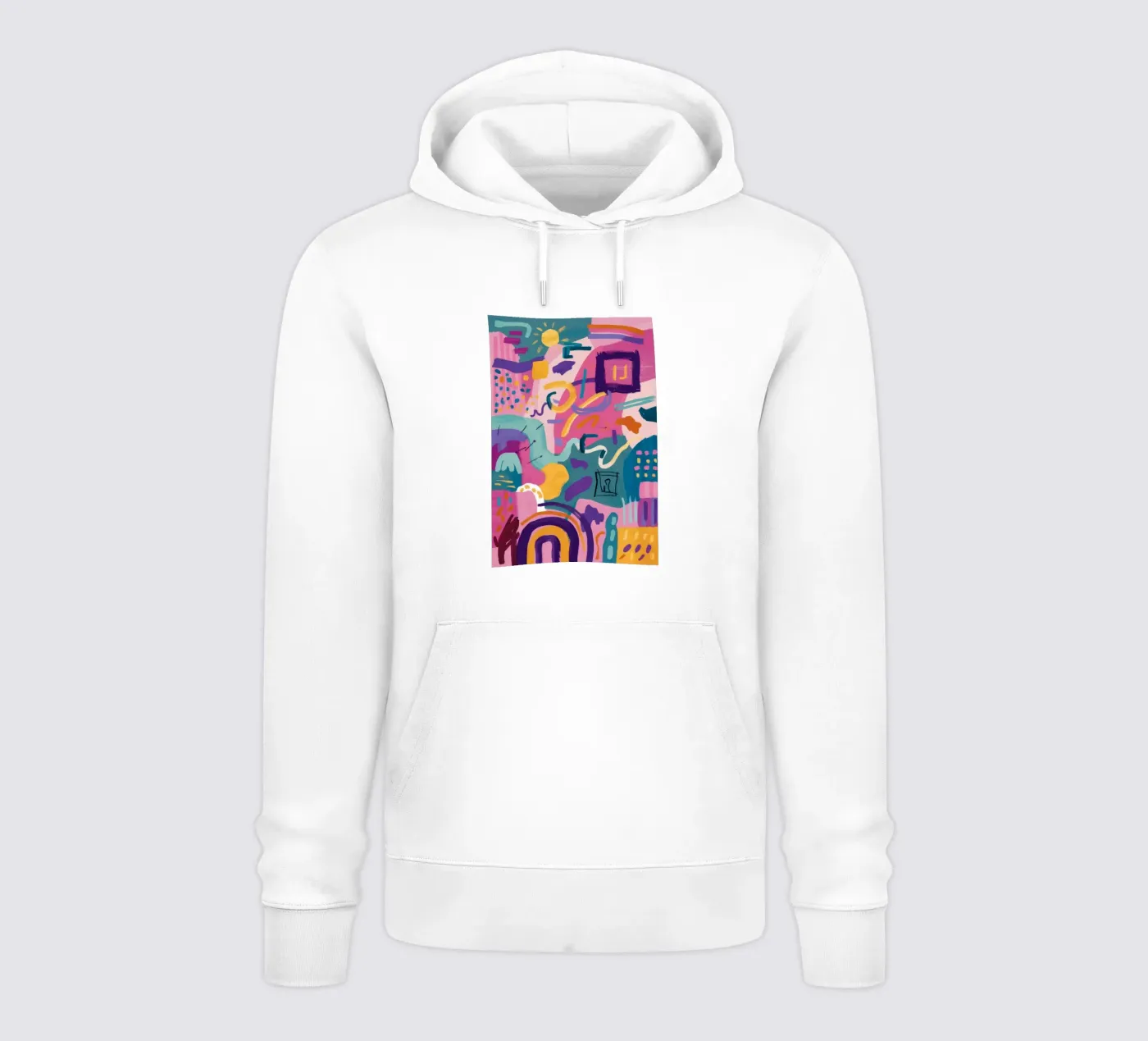 Ritmische kleurcode hoodie van Zep Layers