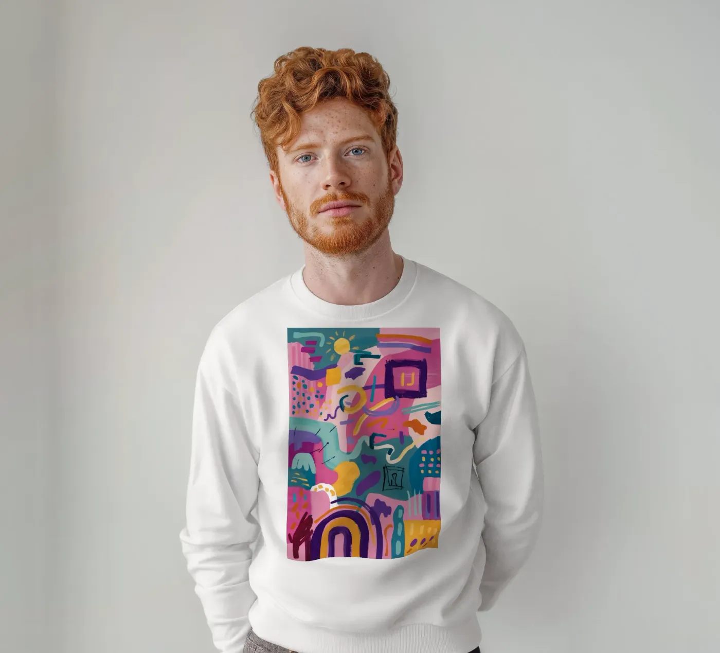 Rhythmic Color Code sweatshirt by Zep Layers