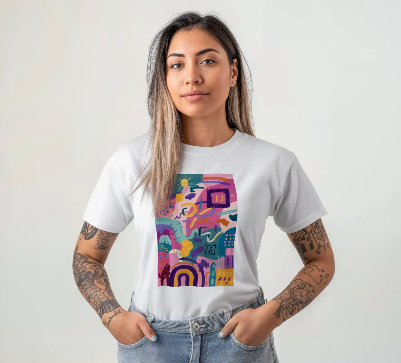 Codice colore ritmico t-shirt da Zep Layers