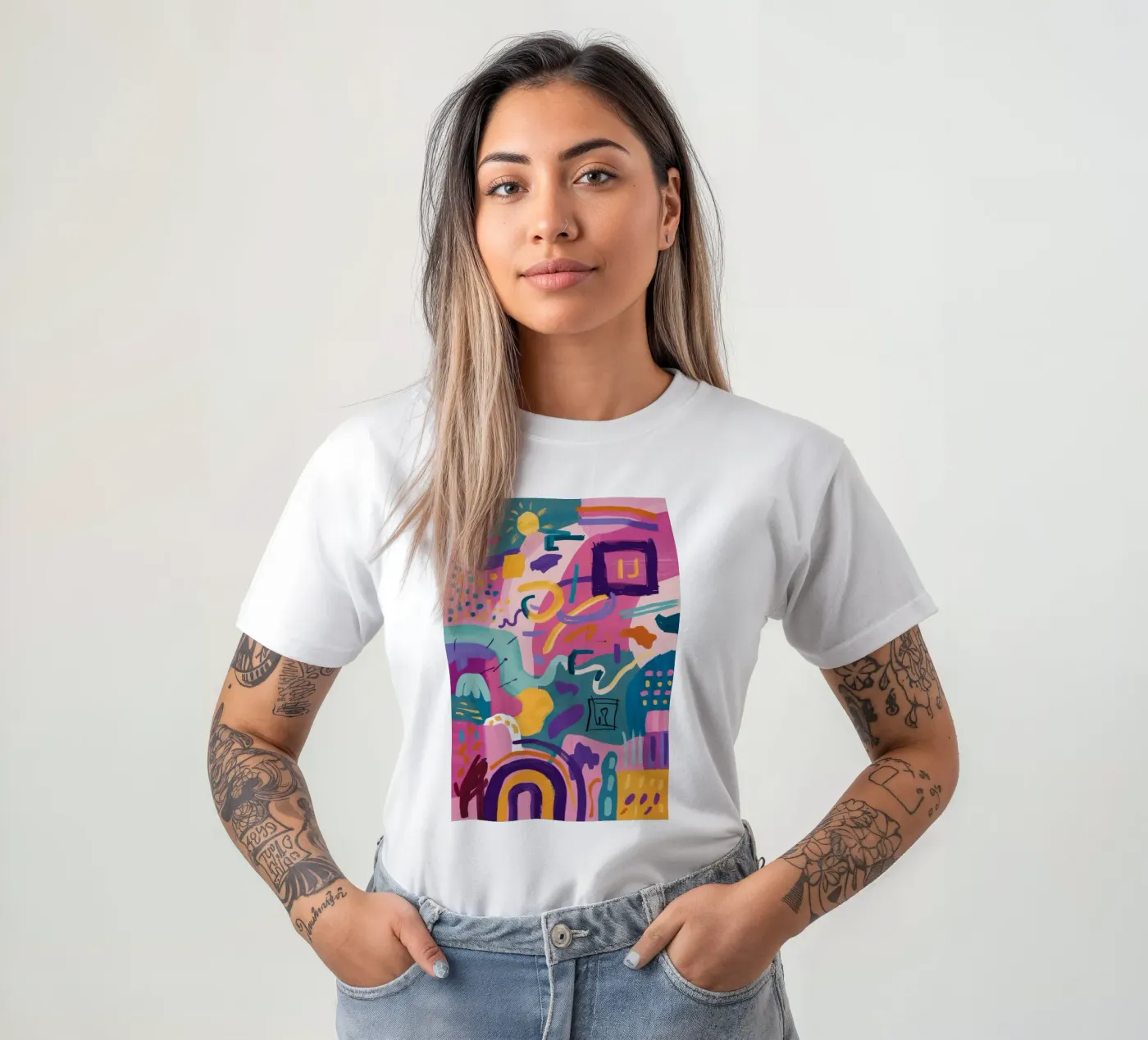 Codice colore ritmico t-shirt da Zep Layers