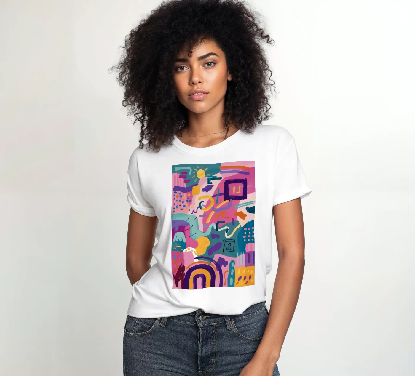 Rhythmic Color Code t-shirt da donna da Zep Layers