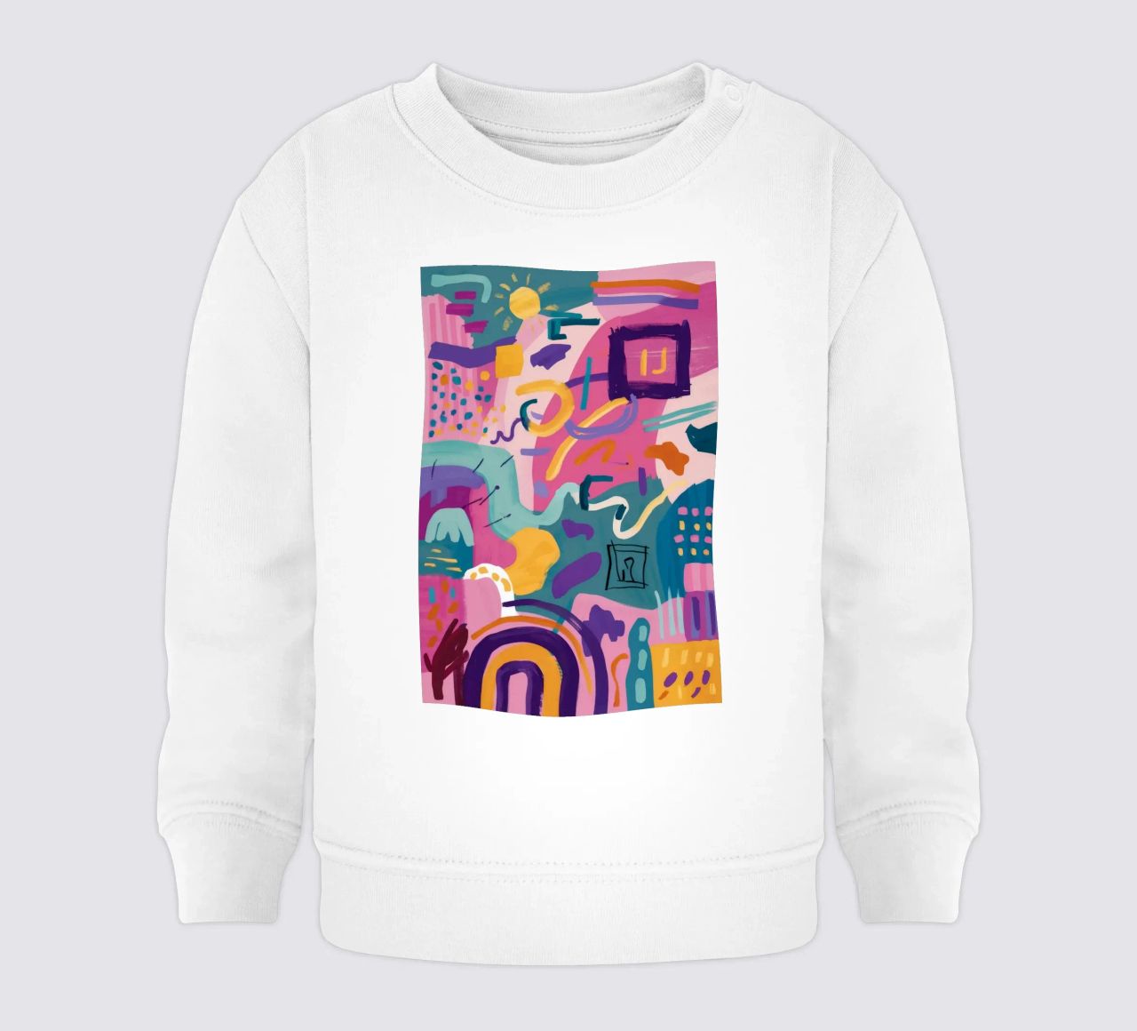 Codice colore ritmico felpa neonato da Zep Layers