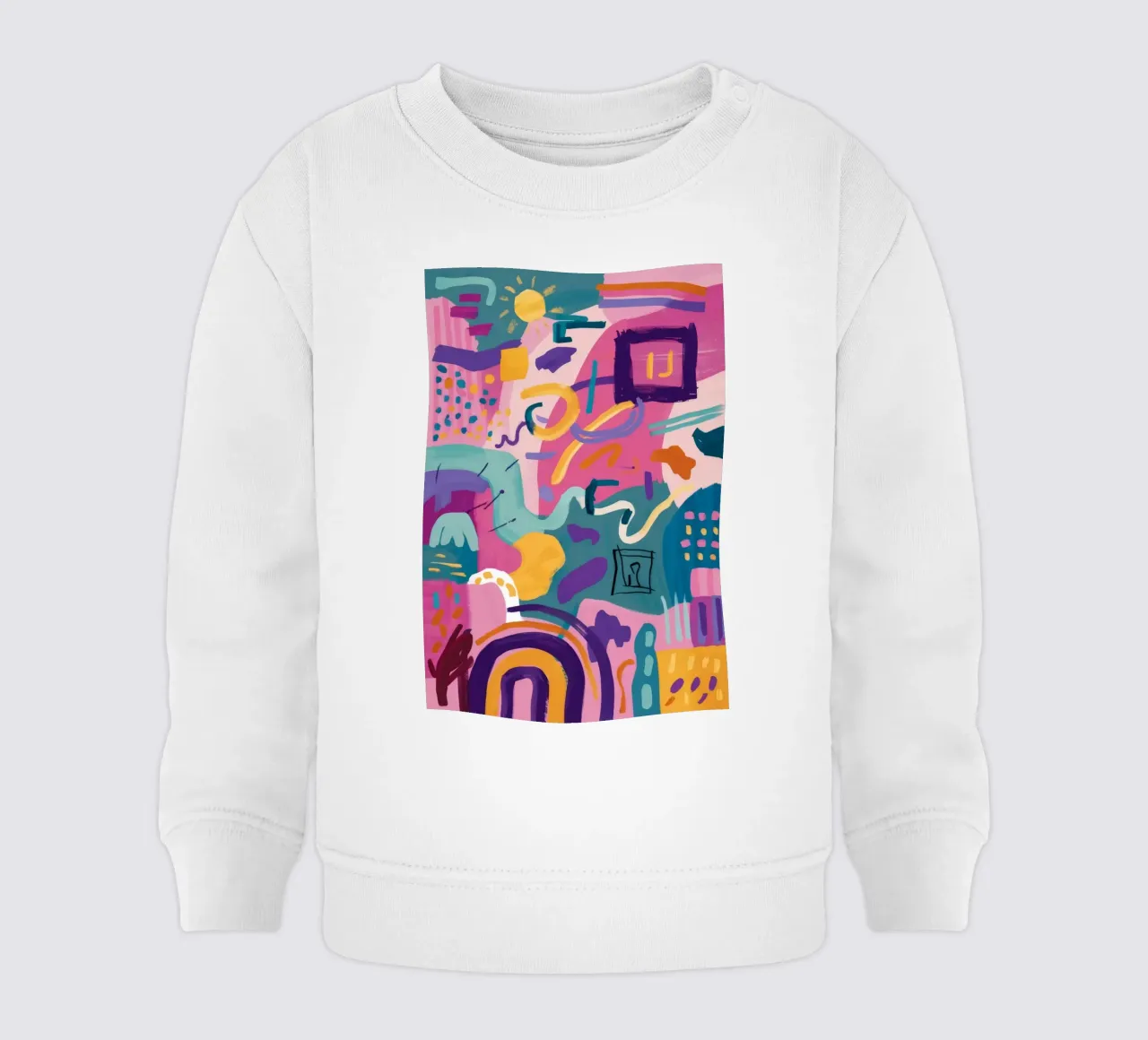 Codice colore ritmico felpa neonato da Zep Layers