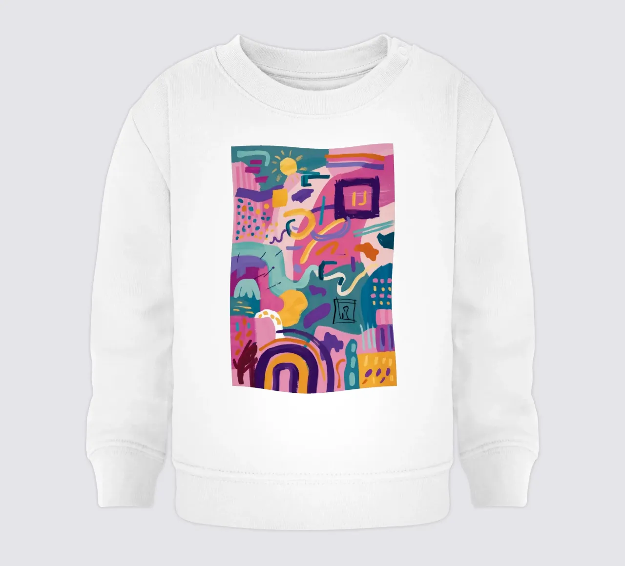 Codice colore ritmico felpa neonato da Zep Layers