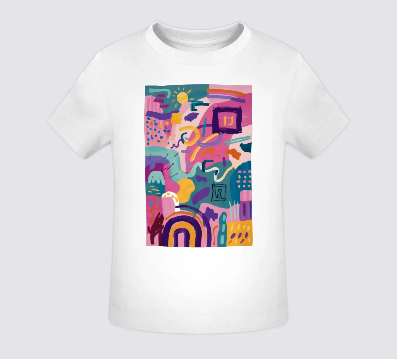 Codice colore ritmico maglietta neonato da Zep Layers
