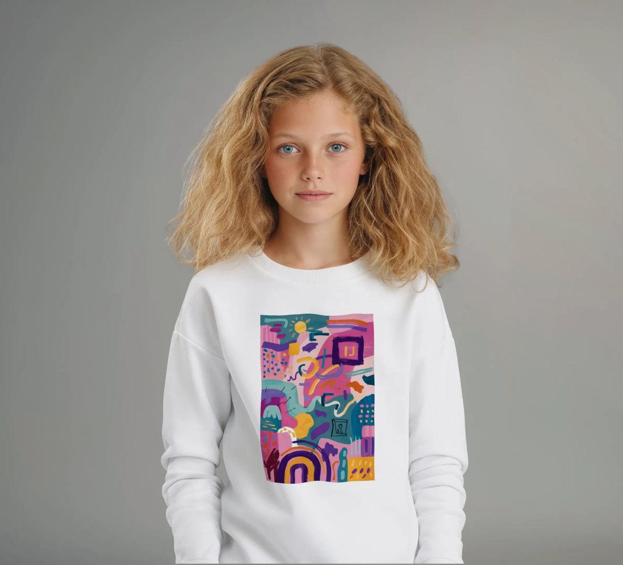 Codice colore ritmico felpa bambino da Zep Layers