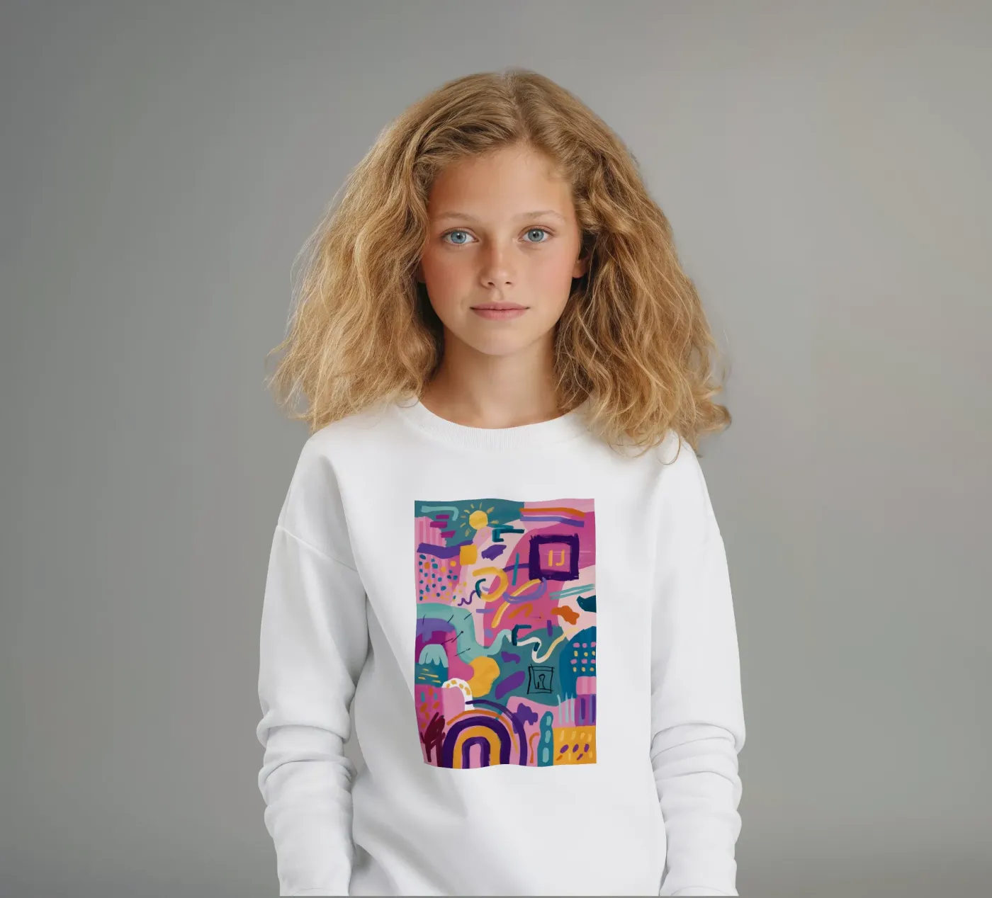 Rhythmic Color Code felpa bambino da Zep Layers