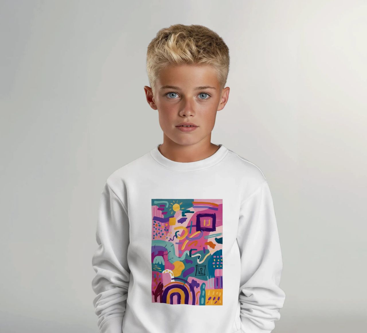 Codice colore ritmico felpa bambino da Zep Layers