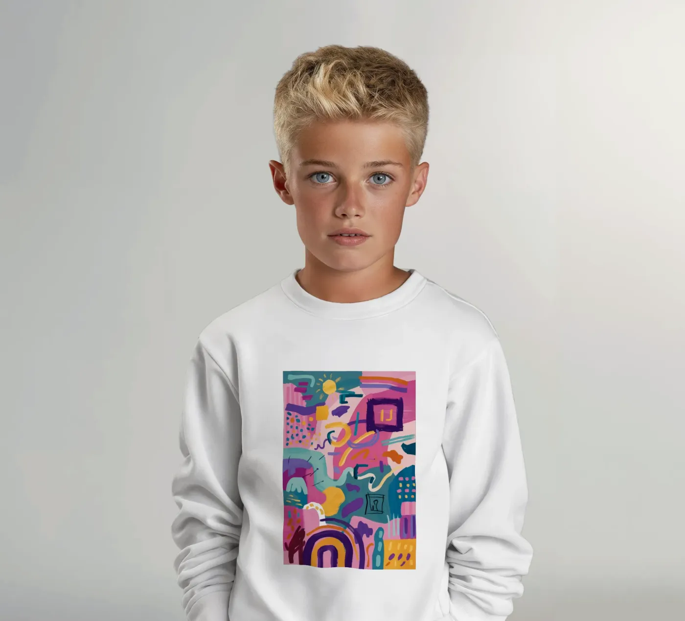 Rhythmischer Farbcode Kinder Sweatshirt von Zep Layers
