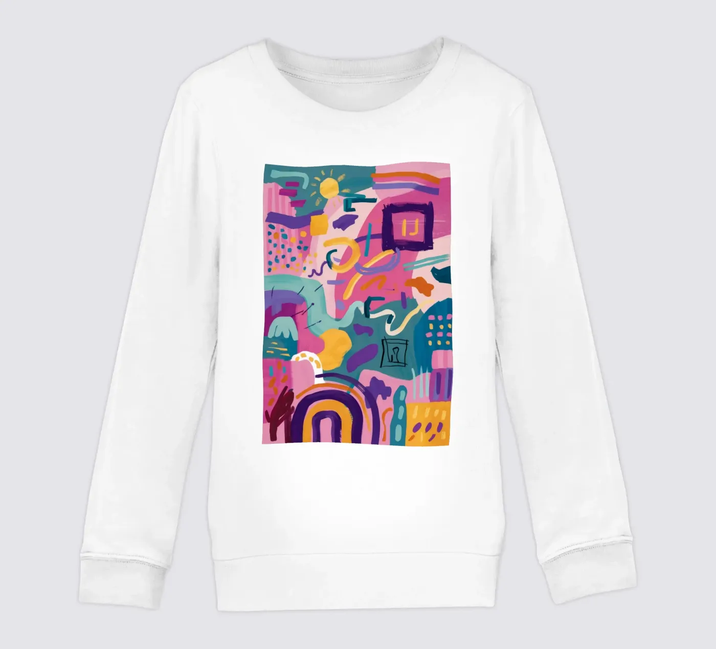 Rhythmic Color Code felpa bambino da Zep Layers