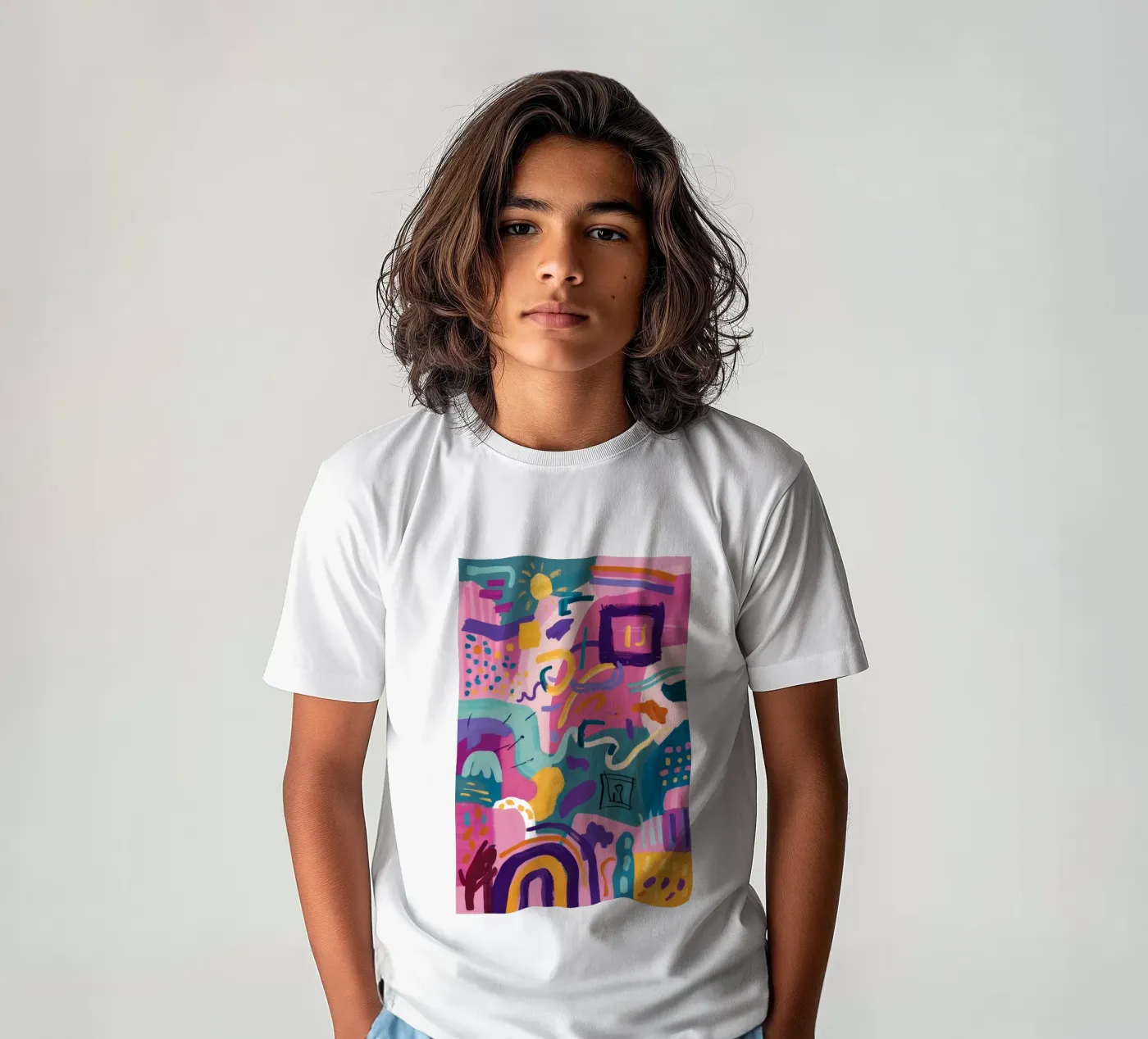 Rhythmic Color Code kinder t-shirt van Zep Layers