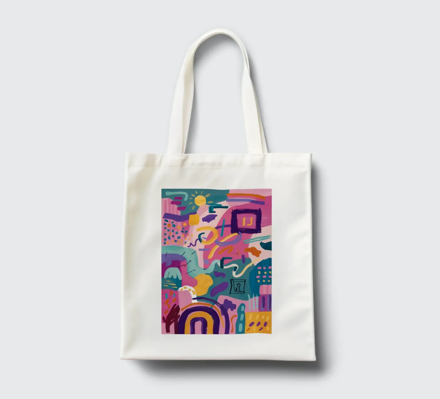 Rhythmic Color Code tote bag by Zep Layers