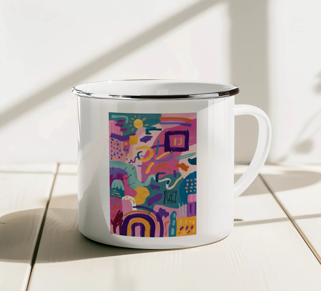Codice colore ritmico tazza in smalto da Zep Layers
